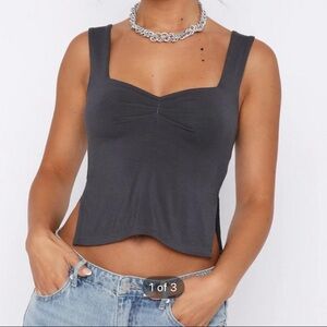 NWOT Whitefox Sleeveless Crop Tank Top